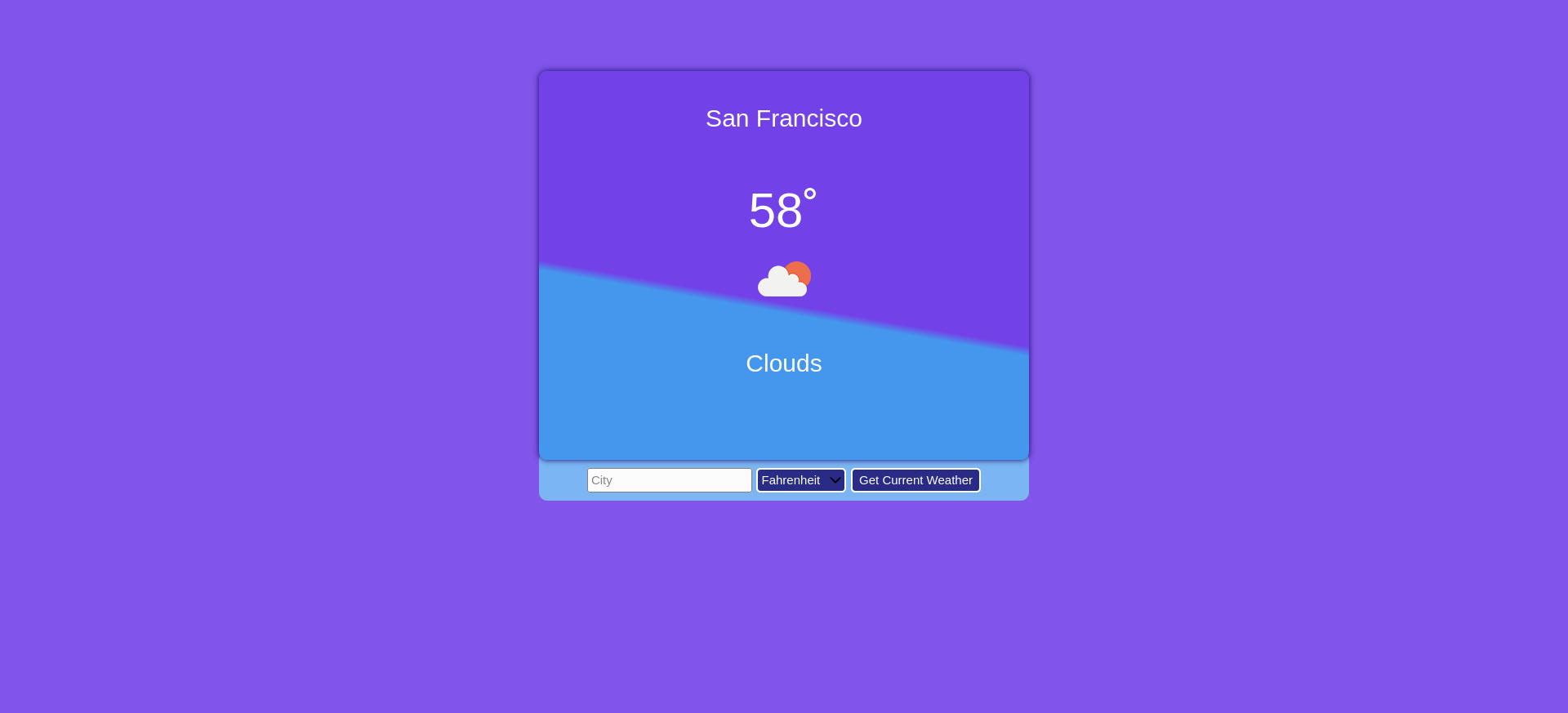 Weather App Desktop Screenshot