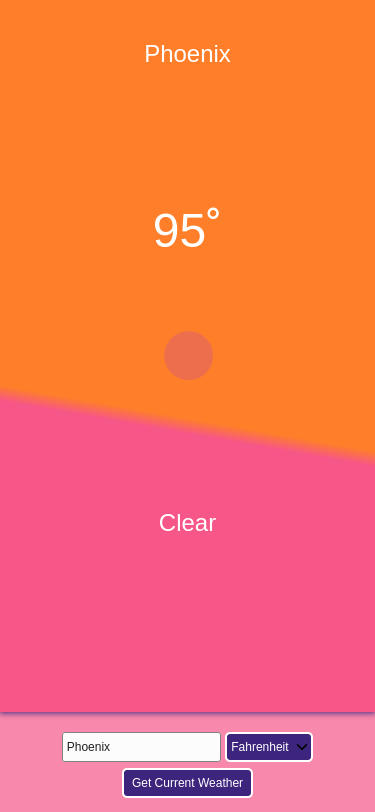 Weather App Mobile Screenshot